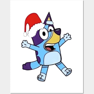 christmas bluey Posters and Art